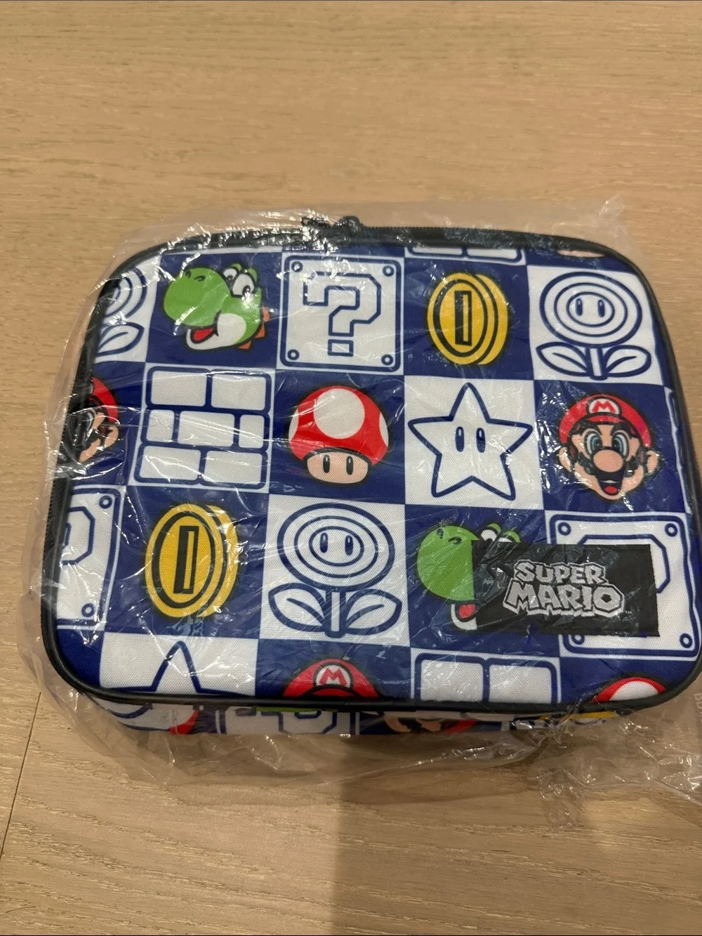 Nintendo Blue Super Mario Insulated Lunch Bag